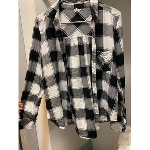 Black and white flannel